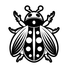 Glyph Style Ladybug Symbols