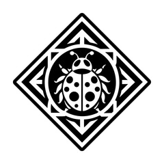 Glyph Style Ladybug Symbols