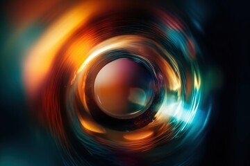 Obraz premium A Prism Rainbow on dark Background. Crystal abstract effect, AI generated image