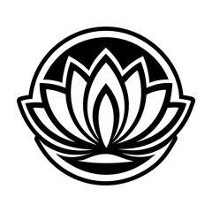 Glyph Style Lotus Logos