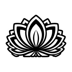 Glyph Style Lotus Symbols 

