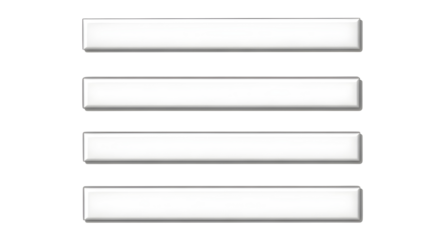 Glossy blank menu buttons set for website interface design and navigation template isolated PNG with Transparent Background