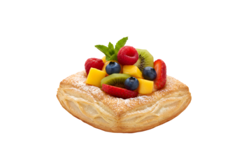 fruit puff isolated on a white background

