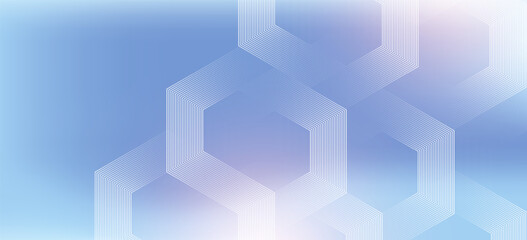 Modern medical or health care scientific abstract background with hexagons. Geometric stripe line art design for poster, brochure, cover, banner, header, website, presentation template
