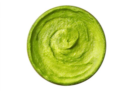 Fresh Avocado Puree in White Bowl - Powered by Adobe