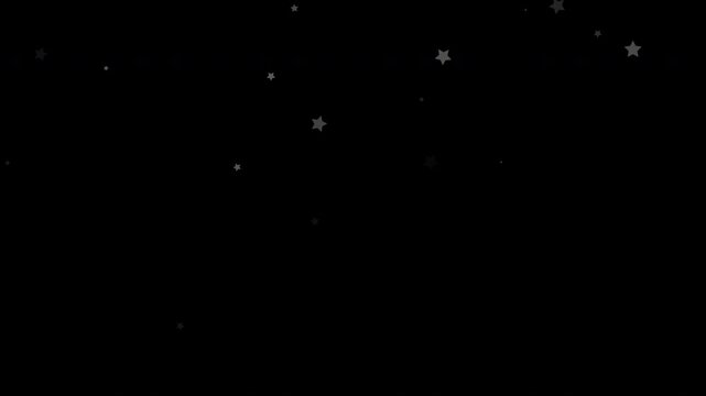 Meteor Shower Night Sky &ndash; Falling Shooting Stars with Glowing Trails in Deep Space, Cosmic Starfall, 4K