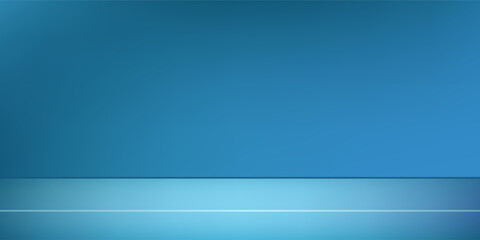 Blue abstract navy studio room. Limbo dark background. Abstract 3d backdrop for product presentation simple