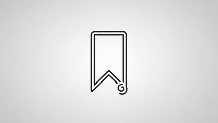Bookmark icon vector save favorite ribbon tag design element interface ui ux web application symbol 100