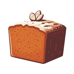 
gingerbread cake illustration design