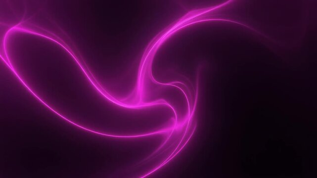 Vibrant-magenta energy-wave flowing through dark space &ndash; dynamic abstract light-stream motion background for futuristic concepts