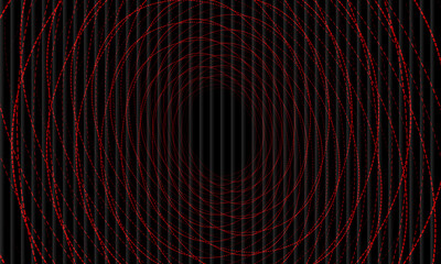 Dynamic red curves create depth and motion against a modern dark background for impactful designs