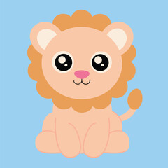 Cute cartoon brown teddy bear vector illustration sitting with a pink heart, depicting soft childhood love and fun animal art