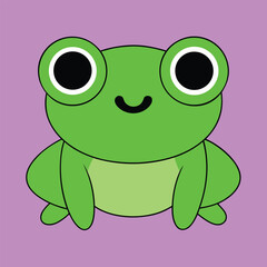 green frog cartoon