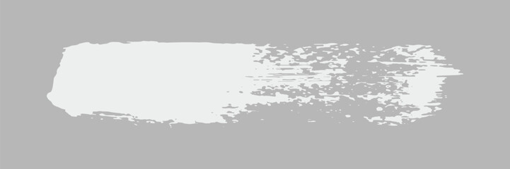Fototapeta premium Gray brushstroke on a light background. Abstract brushstroke design. Gray paint texture. Artistic brushstroke element. Minimalist brushstroke style. Creative gray brush stroke vector.