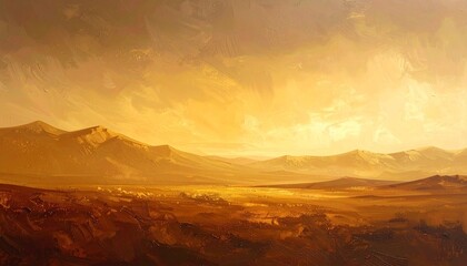 Simple gradient background from dark brown to soft yellow, smooth transition and color balance