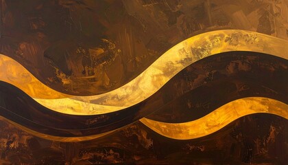 Simple gradient background from dark brown to soft yellow, smooth transition and color balance