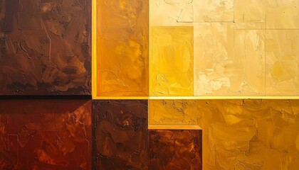 Simple gradient background from dark brown to soft yellow, smooth transition and color balance