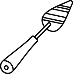 Palette knife illustrating art and craft supplies for creative work