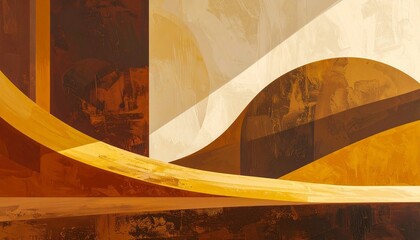 Simple gradient background from dark brown to soft yellow, smooth transition and color balance