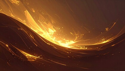 Simple gradient background from dark brown to soft yellow, smooth transition and color balance