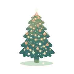 Christmas tree illustration design