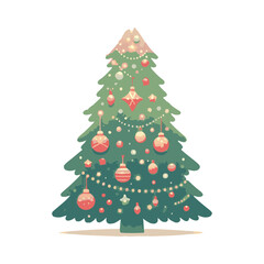 Christmas tree illustration design