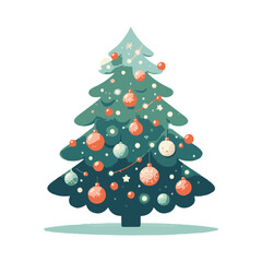 Christmas tree illustration design