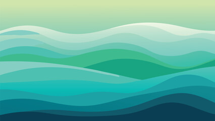 Serene blue green gradient background with an airy aquatic feel suitable for banners and advertisements