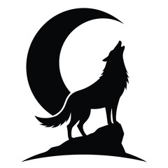 wolf black and white