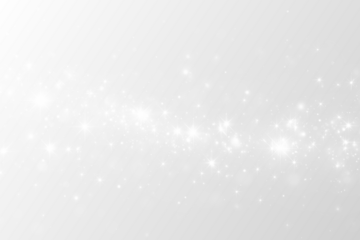 White Sparkling Stars and Glitter Overlay Isolated on Transparent Background.PNG