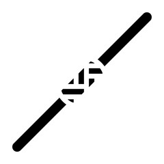 Bo Staff Vector Glyph Icon Design