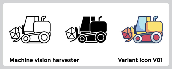 Machine vision harvester