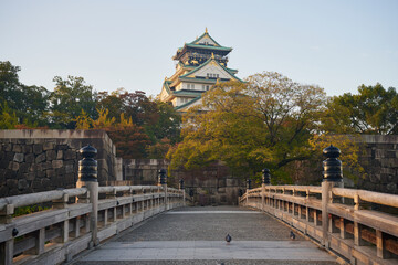 Obraz premium Osaka Castle, Osaka, Japan 