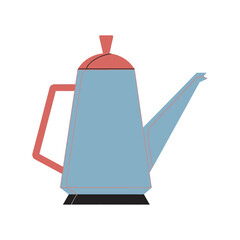 Fototapeta premium Whimsical teapot illustration in soft pastel shades evoking a sense of calm and cozy charm