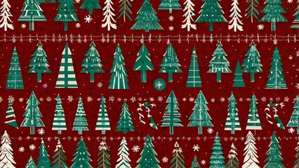 Save to Library
Download Preview
Preview Crop
Find Similar
File #: 1809421795
Red and green Christmas background with geometric and christmas trees,seamless pattern of christmas trees and snow