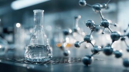 Glassware with Molecular Structure in Science and Research, Chemical Innovation