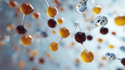 Molecular Structure Visualization with Spherical Elements and Interconnections