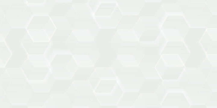 Abstract. Embossed Hexagon , honeycomb white Background ,light and shadow. Modern Trendy design in vector EPS 10