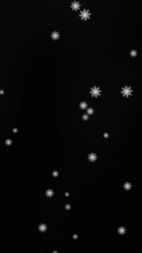[Vertical] Snow falling video 