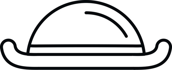 Bowler hat presenting a classic vintage fashion headwear concept