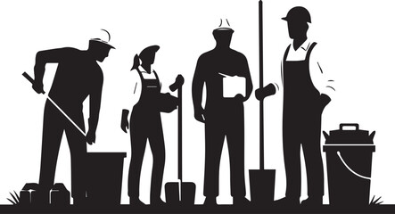 Diverse group of volunteers working together for a positive cause