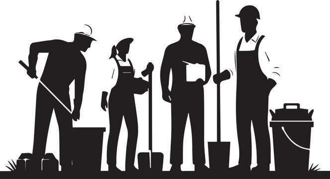 Diverse group of volunteers working together for a positive cause