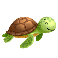 Children illustration of tortoise