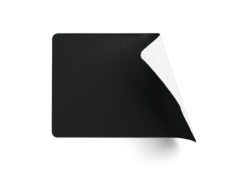 Top-Right Peel Black Sticker