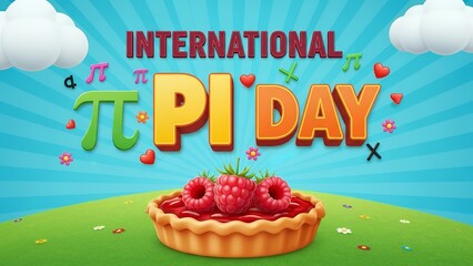 Celebrate pi day with colorful pie decorations and fun elements