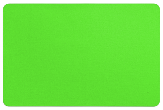 Flat Green Sticker with Rounded Corners