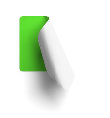 Vertical Peel Green Sticker