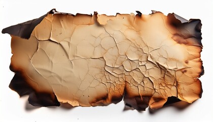 old paper with burnt edges