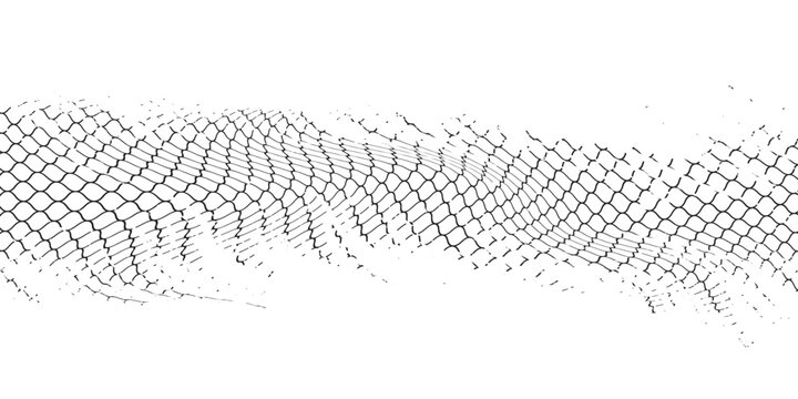 Black snake skin pattern isolated on white background vector illustration