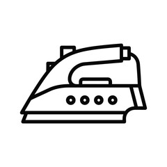 Electric Iron Appliance Outline Icon